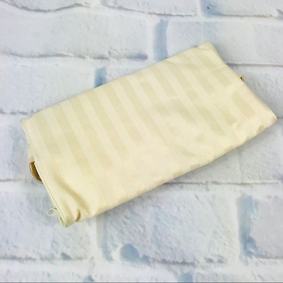 Satin shadow striped jewelry roll travel bag - Picture 4 of 5